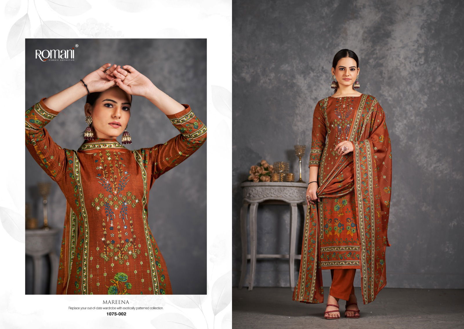 Mareena Vol 11 By Romani Cotton Dress Material Catalog